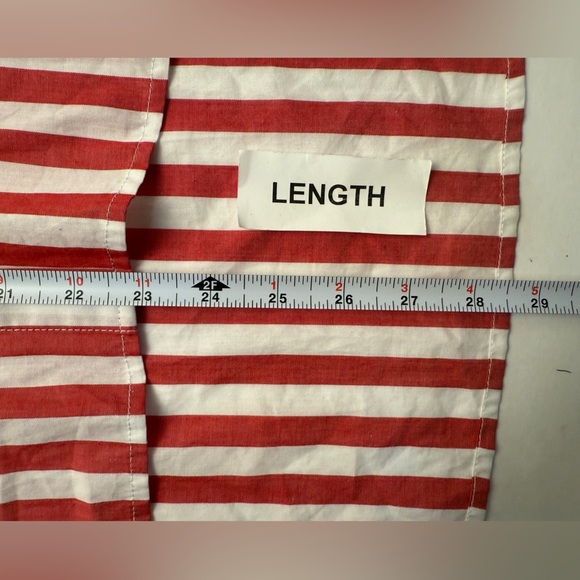 Disney Dumbo Live Action Striped Button-Up Shirt XL Red White Elephant 100%Cottn - Picture 11 of 13